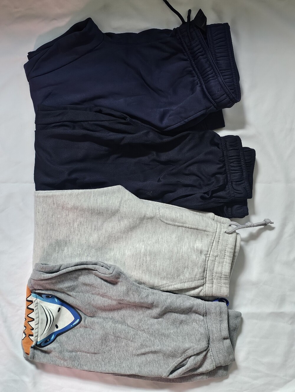 Set Of 4 Boys Sweatpants Joggers- Blue Gray Shark- Old Navy Target- Large 10/12